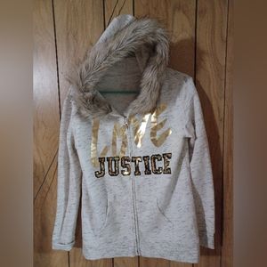 Justice girl jacket size 18/20